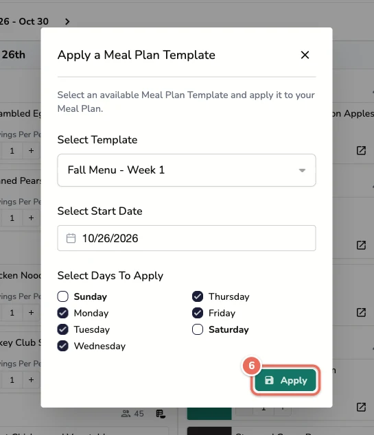 Apply button